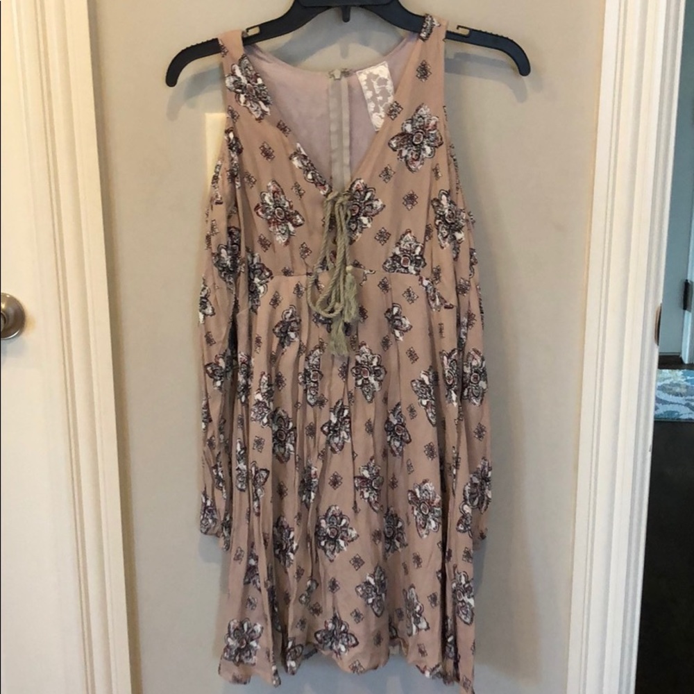 open shoulder dress
